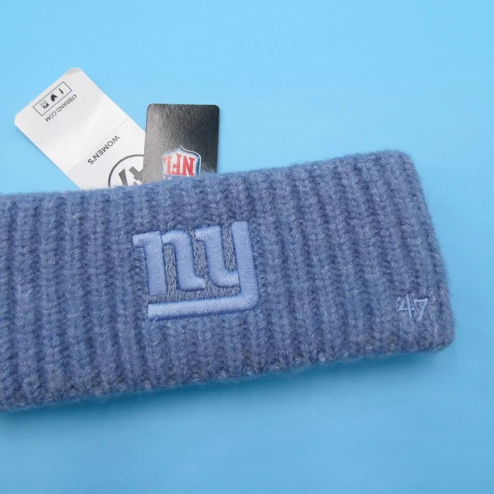 '47 Brand New York Giants‎ Winter Headband Womens NBA Basketball Blue Sweatband